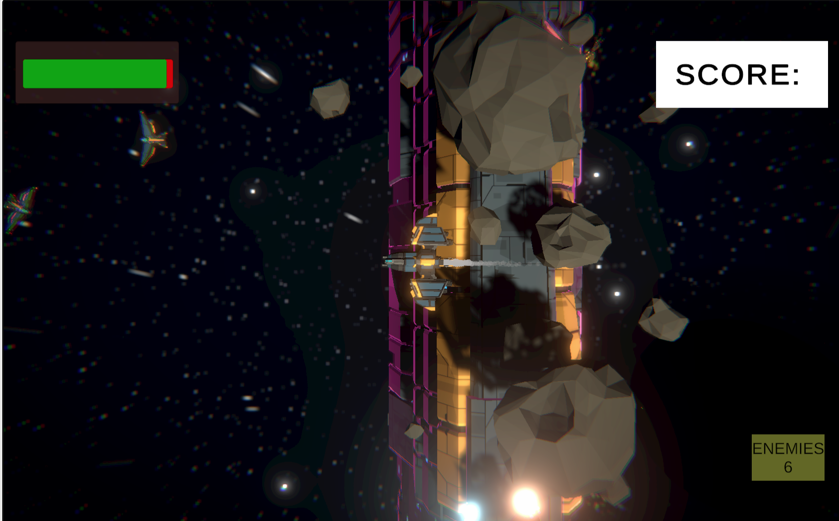 Convoy Defender space shooter asteroids