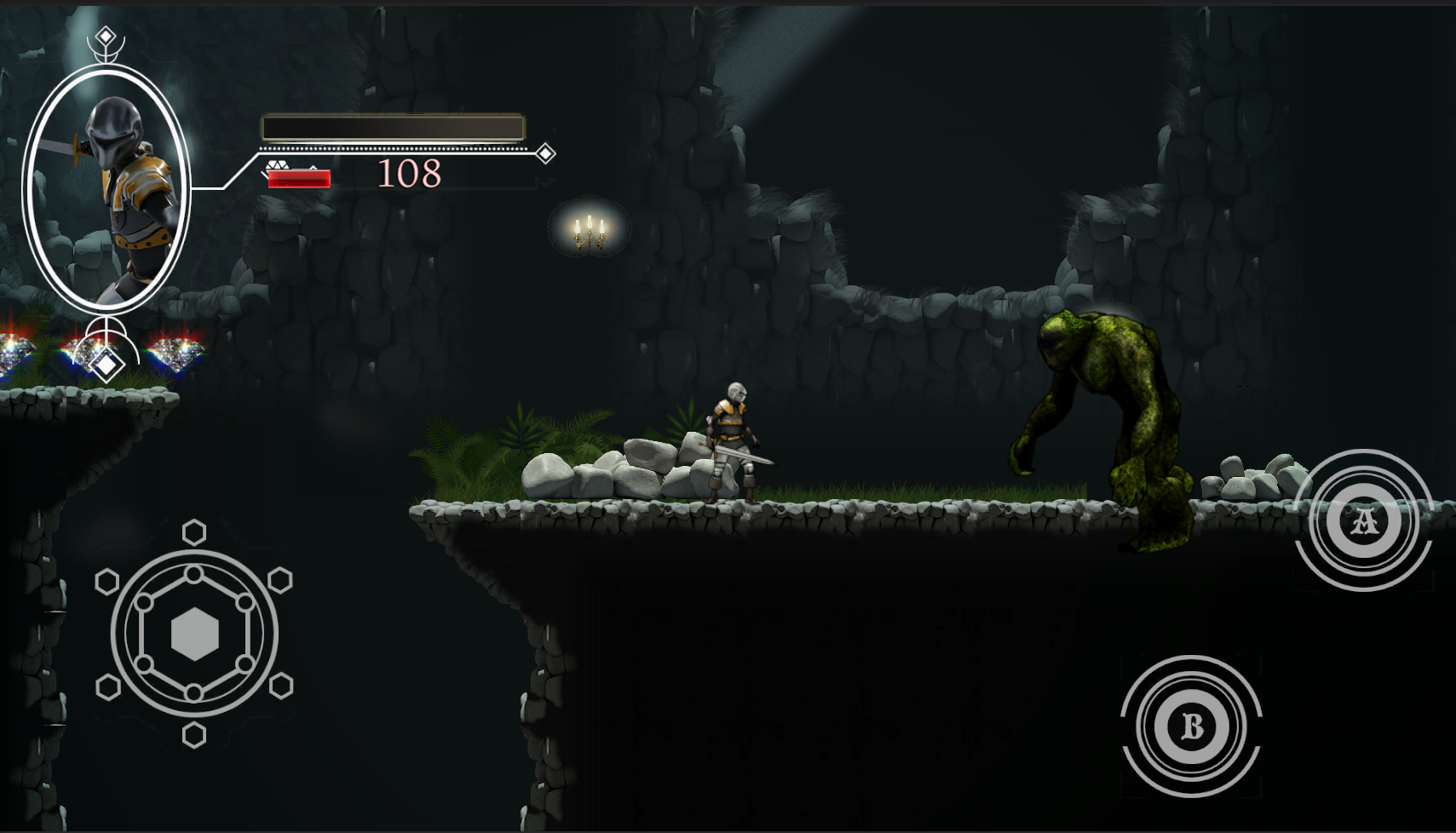2D Mobile Adventure combat scene