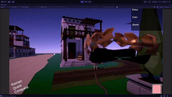 Roman Quest Conquest retro 3D scene