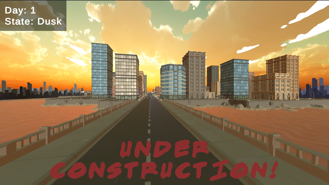 Under Construction GameJam dusk scene