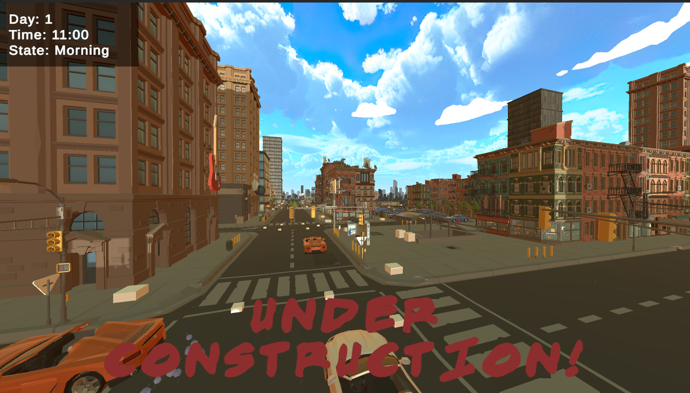 Under Construction GameJam morning scene